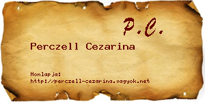 Perczell Cezarina névjegykártya